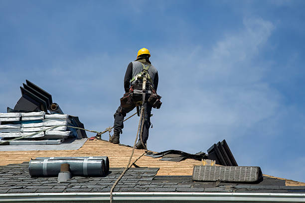 Professional Gutter Installation technician working in West Orange, NJ